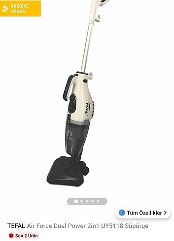  Beden Tefal airforce dikey süpürge 