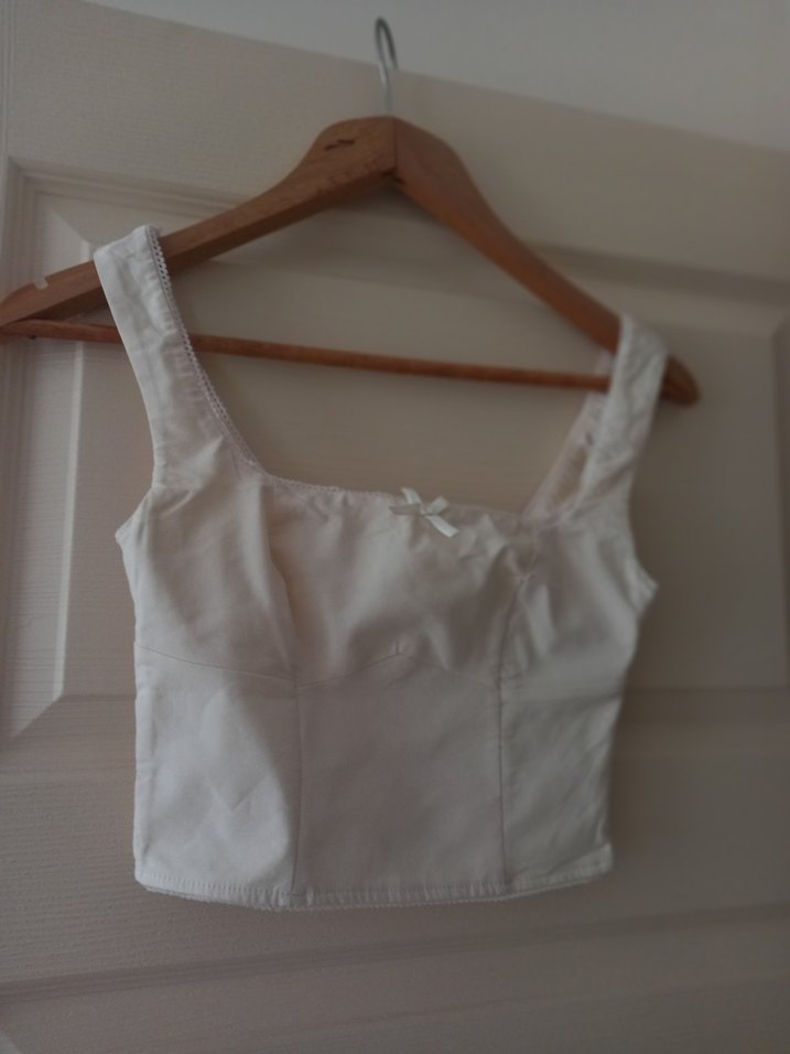 Bej Straplez Bohem Midi Büstiyer - Görsel 2