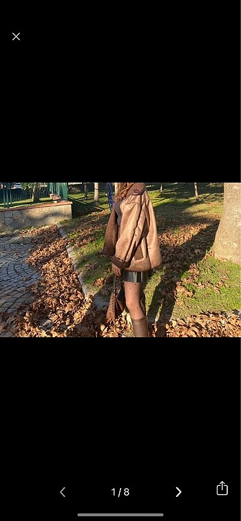 m Beden kahverengi Renk Zara model vintage ceket