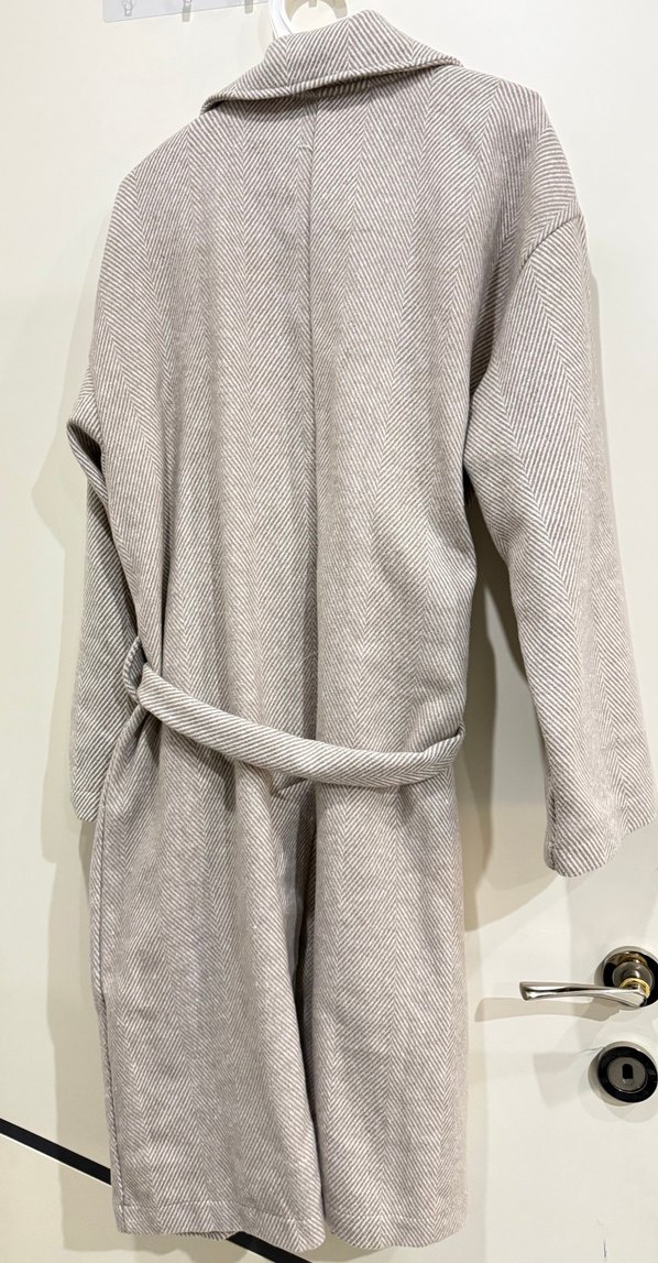 Bej Kadın Uzun Kollu Salaş kaban - Görsel 3