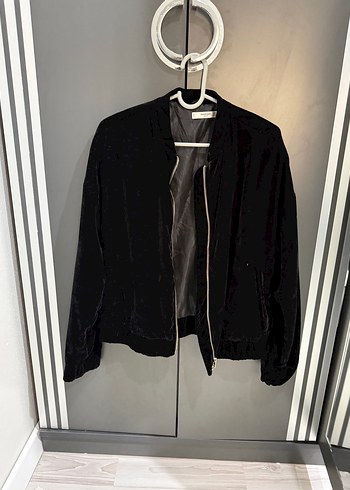 Siyah Kadın Süet Ceket - Görsel 3
