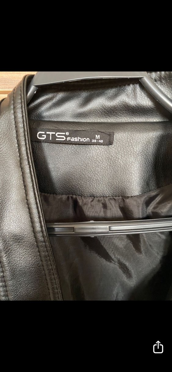 Siyah Deri Biker Ceket - Görsel 4