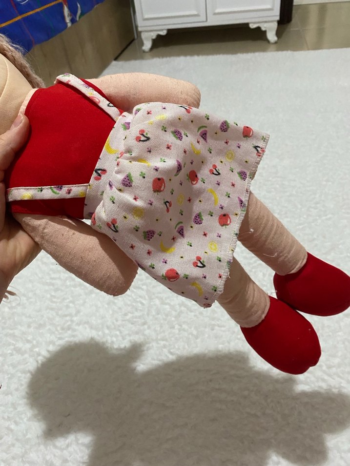 Renkli Pamuklu Bez Bebek - Görsel 2