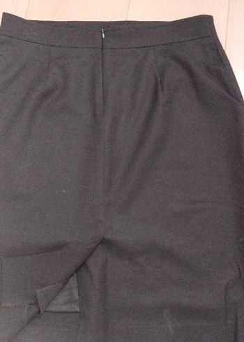 Siyah Kadın Midi Kalem Etek - Görsel 3