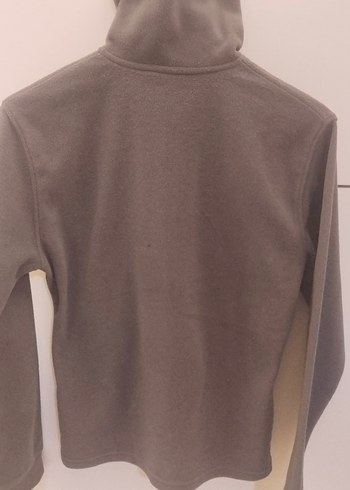 Gri Polar Yarım Fermuarlı Yaka Sweatshirt - Görsel 6