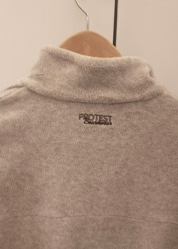 Kadın Gri Yarım Fermuarlı Yüksek Yakalı Sweatshirt - Görsel 5