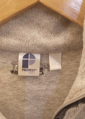 Kadın Gri Yarım Fermuarlı Yüksek Yakalı Sweatshirt - Görsel 4