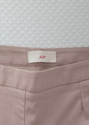 Bej Regular Fit Midi Kadın Kumaş Pantolon - Görsel 5