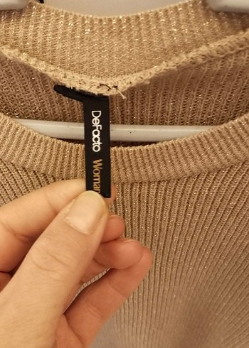 Bej Kadın Triko Kazak - Görsel 6