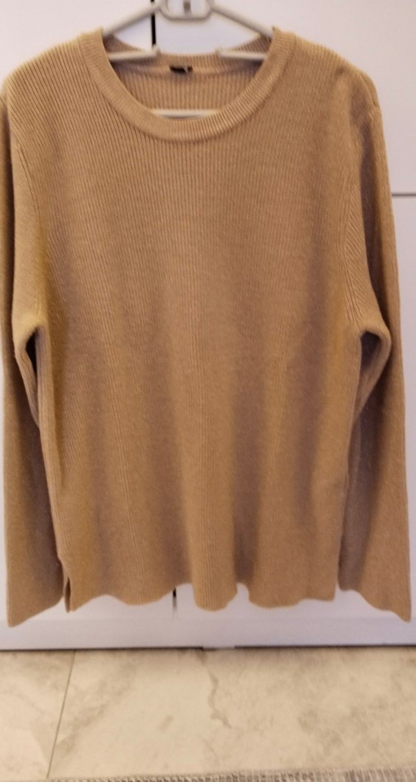 Bej Kadın Triko Kazak - Görsel 3