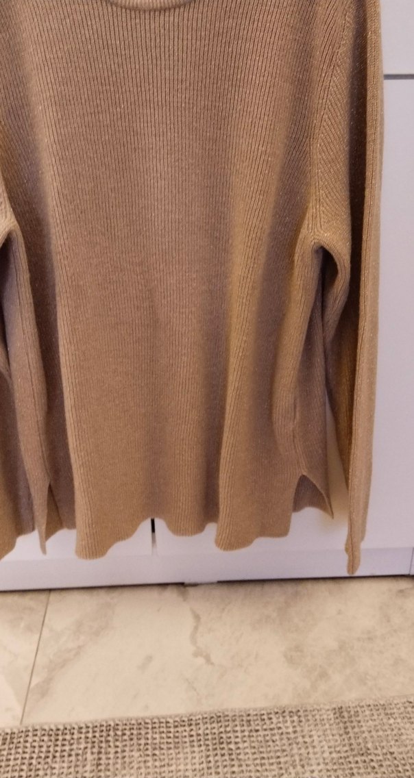 Bej Kadın Triko Kazak - Görsel 5