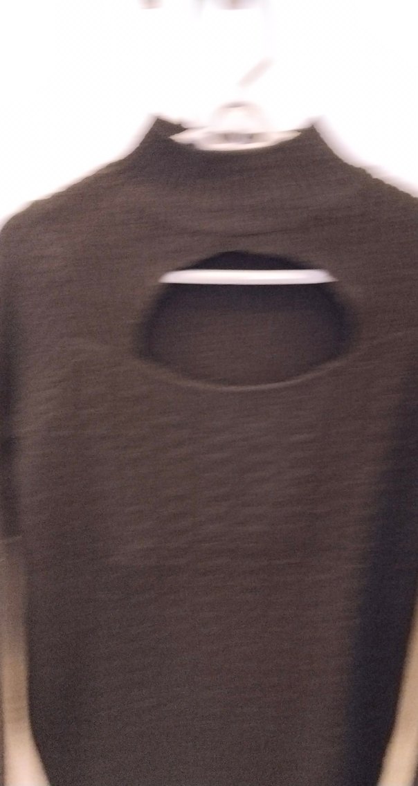 Siyah Örgü Boğazlı Kadın Kazak - Görsel 2