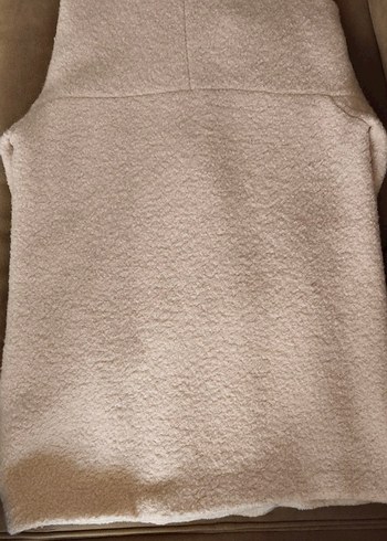 açık pembe Düğmeli Midi Kadın Kaban - Görsel 6