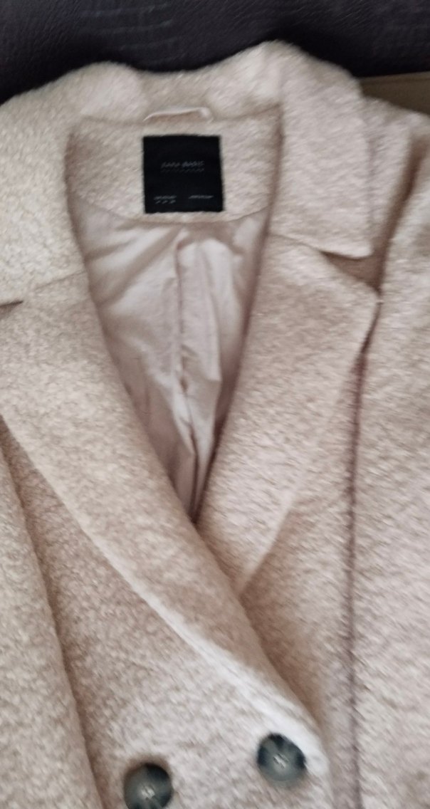 açık pembe Düğmeli Midi Kadın Kaban - Görsel 2