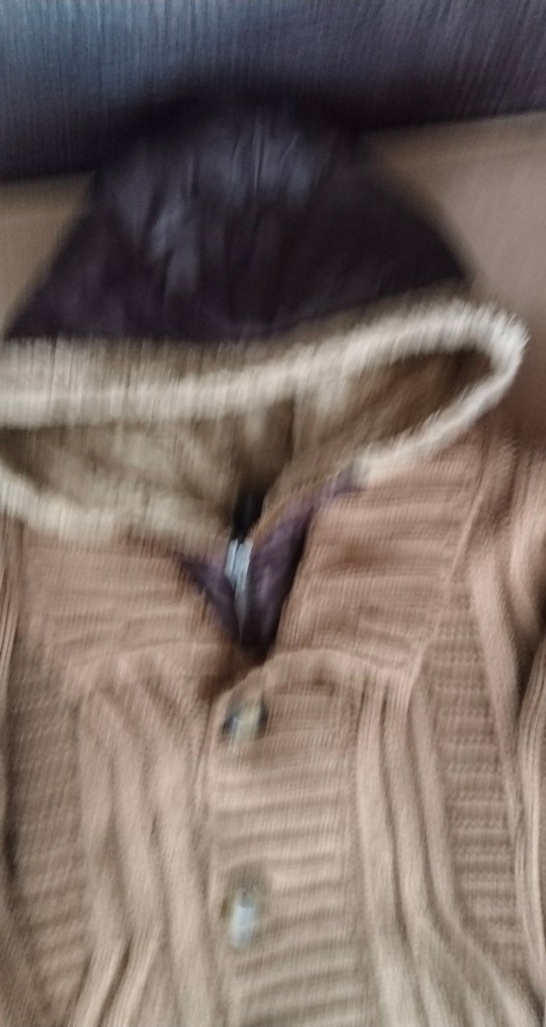 Erkek Kahverengi Örgü Hırka - Görsel 3