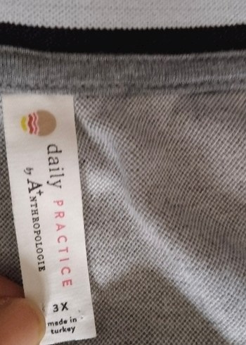 V Yakalı Gri Midi Spor Elbise - Görsel 3