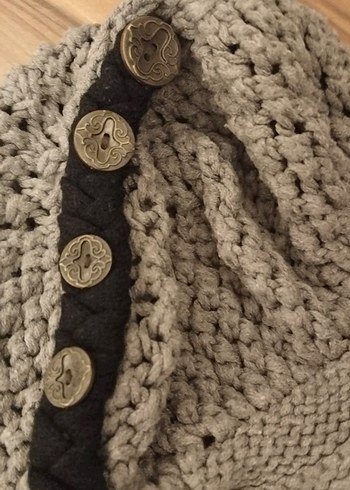 Bej Örgü Kadın Bere - Görsel 2