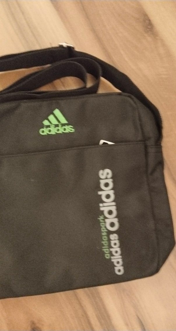 Adidas Siyah Spor Omuz Çantası Velcro - Görsel 3
