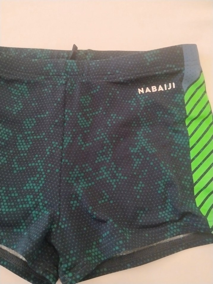 Yeşil Zebra Desenli Erkek Çocuk Mayo - Görsel 2