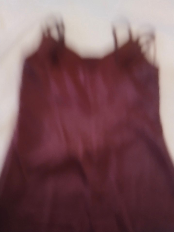 Bordo Uzun Drapeli Straplez Kadın Elbisesi - Görsel 5