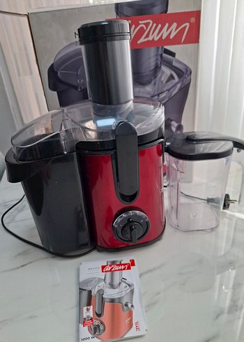 Arzum Meyvix Kırmızı Katı Meyve Sıkacağı 1000W - Görsel 4