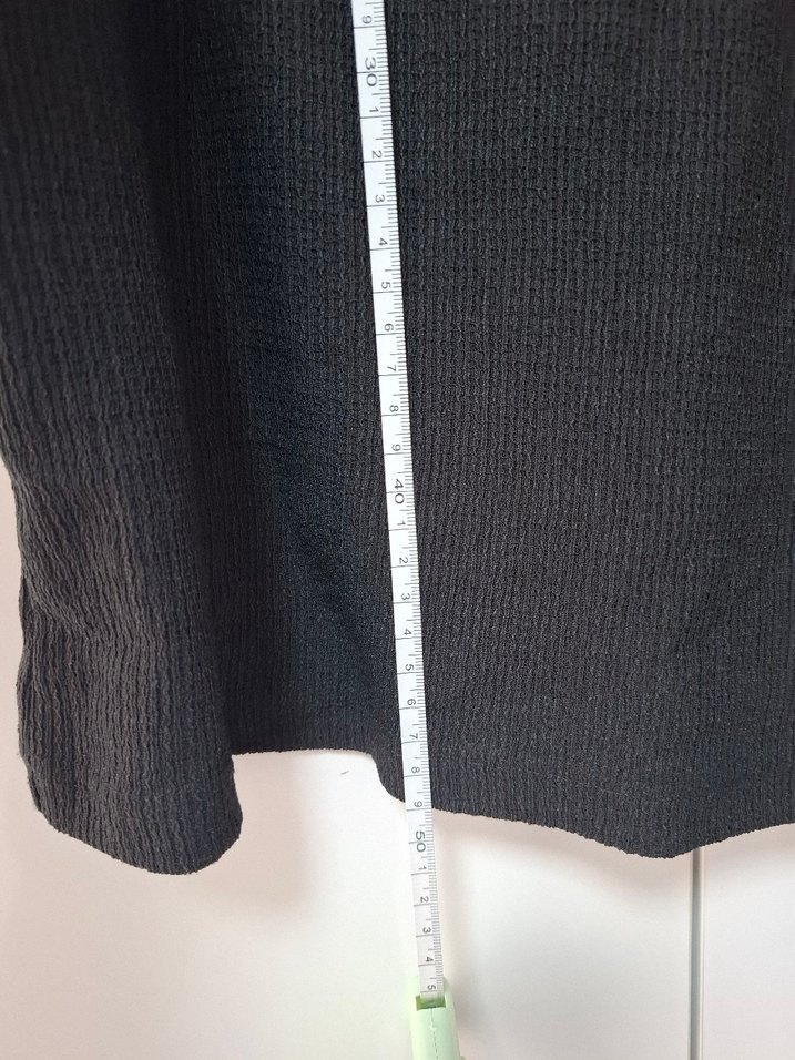 Siyah Kısa Kollu Kadın Bluz - Görsel 3