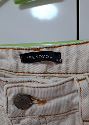 Bej Kadın kot Pantolon - Görsel 3