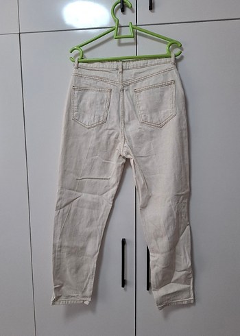 Bej Kadın kot Pantolon - Görsel 5