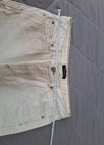 Bej Kadın kot Pantolon - Görsel 6