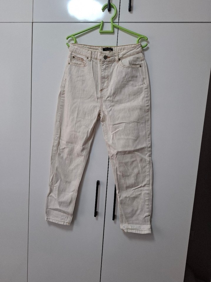 Bej Kadın kot Pantolon - Görsel 2