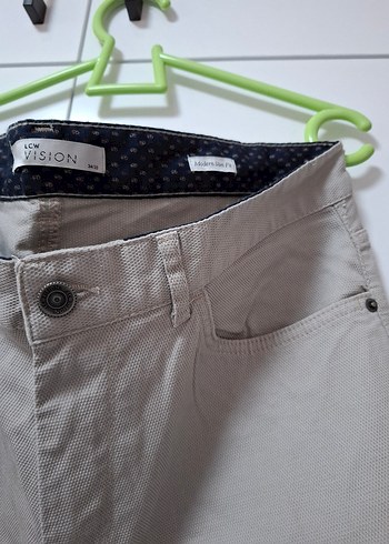 Bej Regular Fit Erkek Kemerli Pantolon - Görsel 3