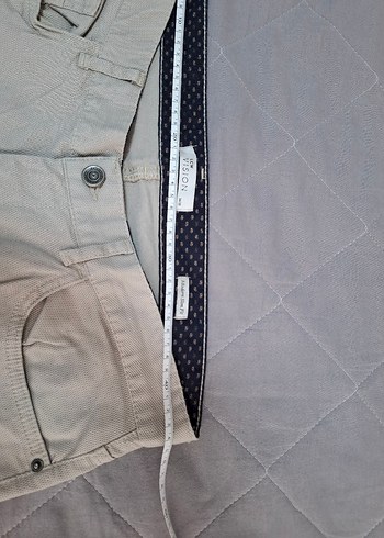 Bej Regular Fit Erkek Kemerli Pantolon - Görsel 7