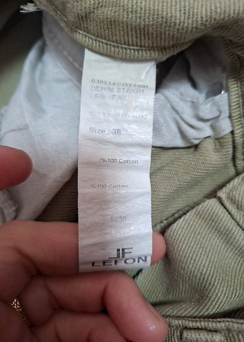 Açık haki yeşil Kadın  kot Pantolon - Görsel 5