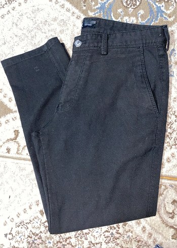 Düğmeli Siyah Erkek Denim Pantolon - Görsel 2
