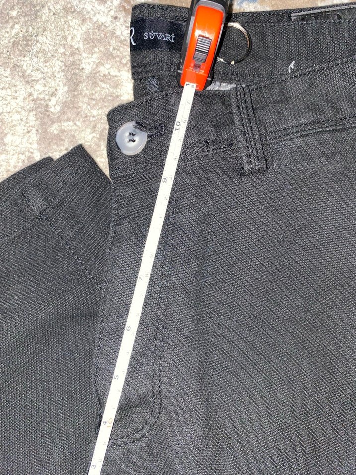 Düğmeli Siyah Erkek Denim Pantolon - Görsel 5