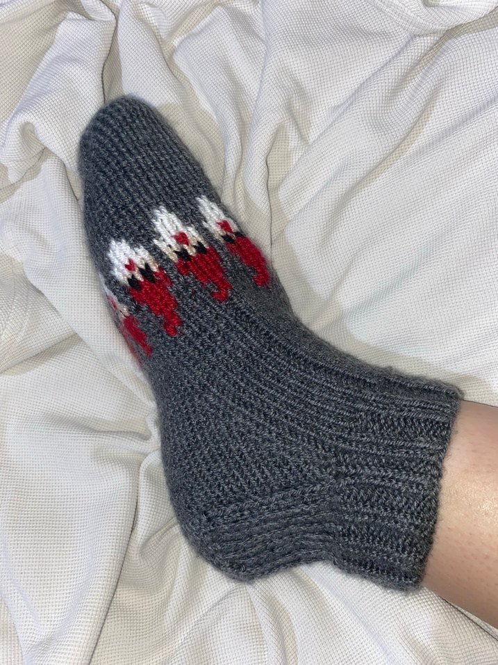 Örgü patik çorap - Görsel 4