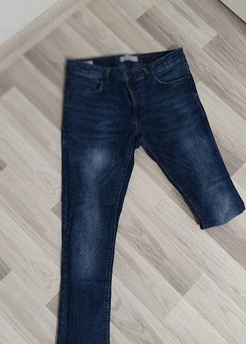 Erkek Lacivert Denim Regular Fit Jean