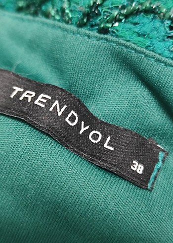 Turkuaz Uzun Kollarsız Kadın Elbisesi - Görsel 3