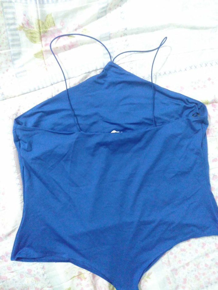 Mavi Midi Kadın Mayo - Görsel 4