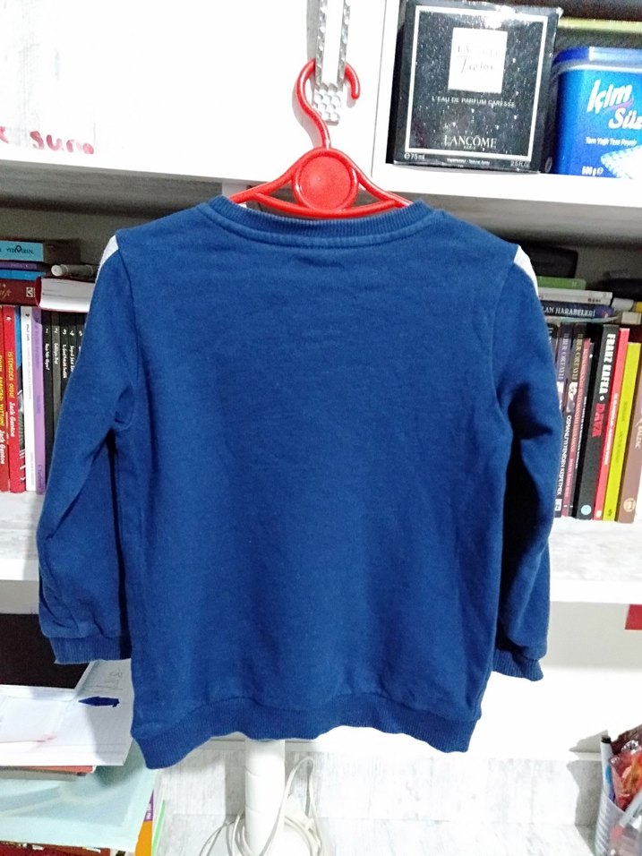 Renkli Baskılı Erkek Çocuk Sweatshirt - Görsel 3