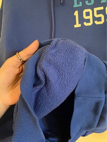 l Beden mavi Renk Mavi Desenli Sweatshirt