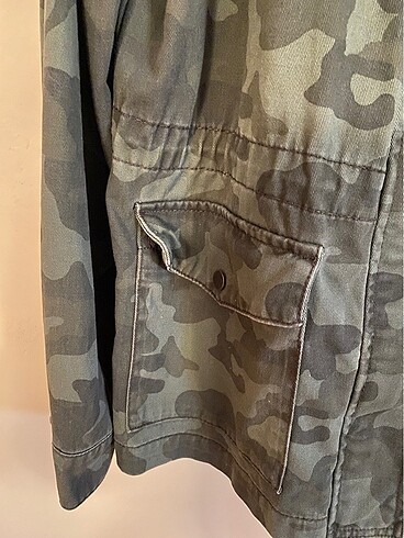38 Beden haki Renk LCW CASUAL Outwear Kamuflaj Desenli Ceket
