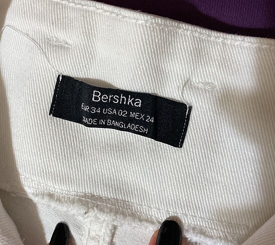 Bershka Bershka Beyaz Şort