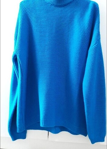 Trendyol & Milla Addax mavi oversize kazak