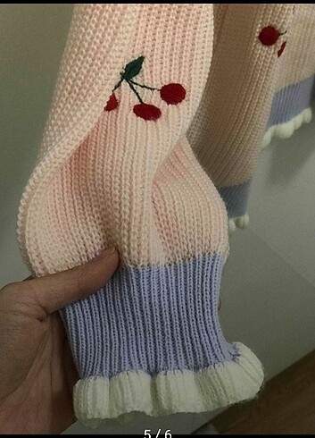 Trendyolmila kiraz desenli hırka - Görsel 5