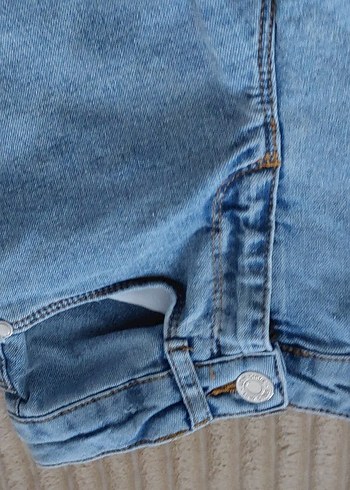 6 Yaş Beden Mavi Denim ispanyol paça Jean