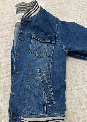 Erkek Çocuk Düğmeli Kot Ceket - Görsel 5