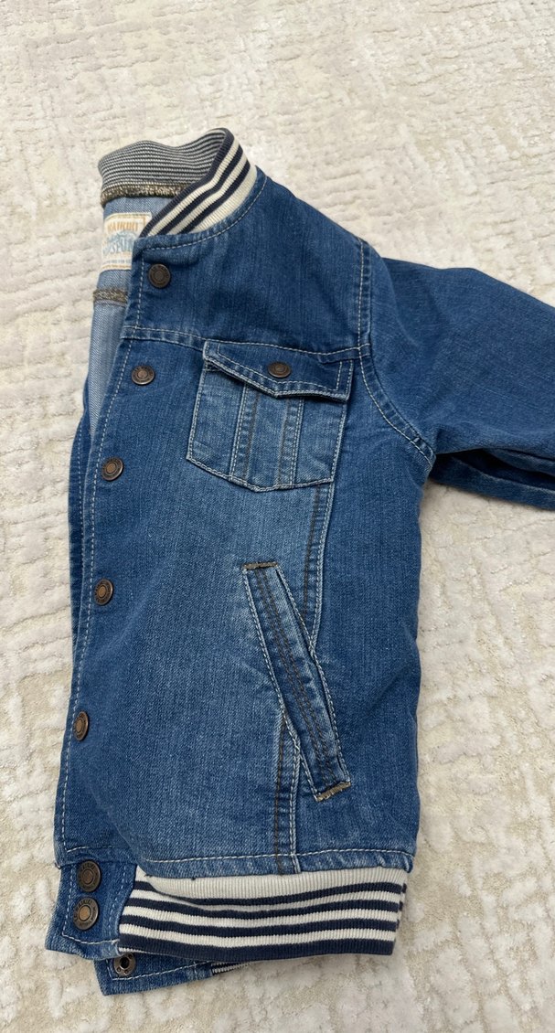 Erkek Çocuk Düğmeli Kot Ceket - Görsel 5