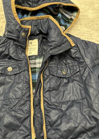 Erkek Çocuk Lacivert Kapüşonlu Mont - Görsel 3