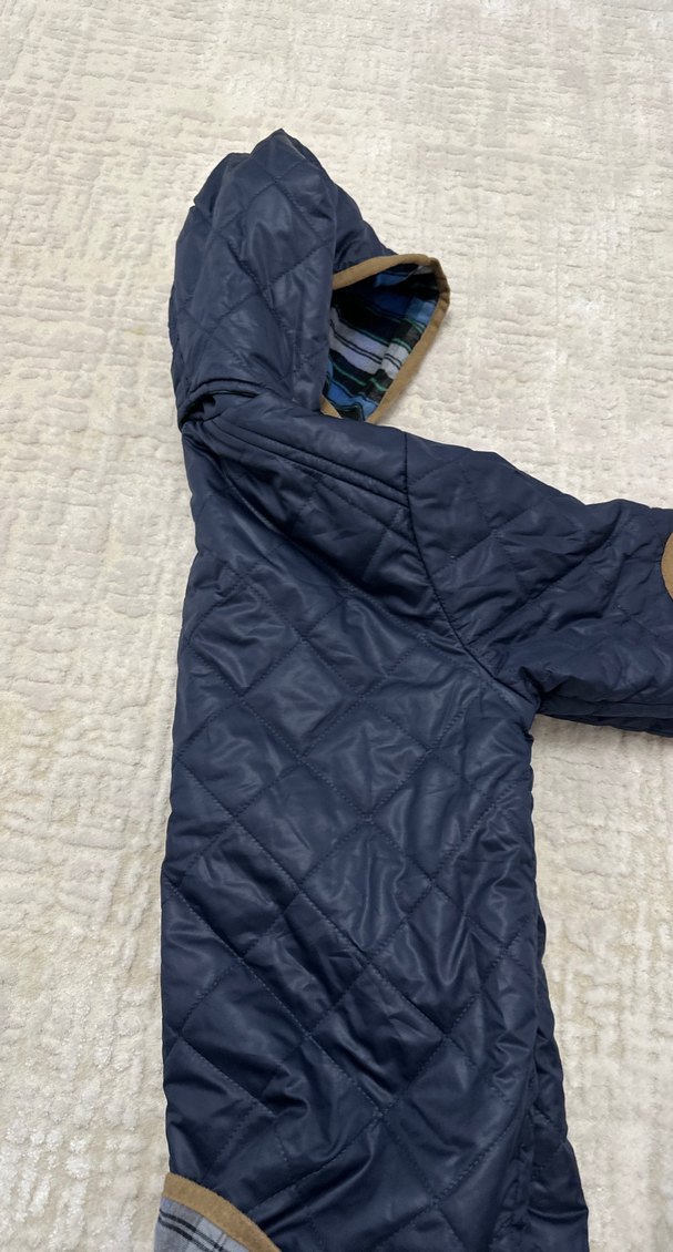 Erkek Çocuk Lacivert Kapüşonlu Mont - Görsel 5